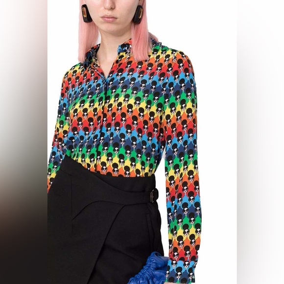 Alice+Olivia Willa Printed Shirt Size S in excellent condition.